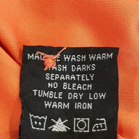 Sligo Golf Polo Shirt Men's XL Orange Logo Collared Short Sleeve Contrast Trim - Picture 8 of 10